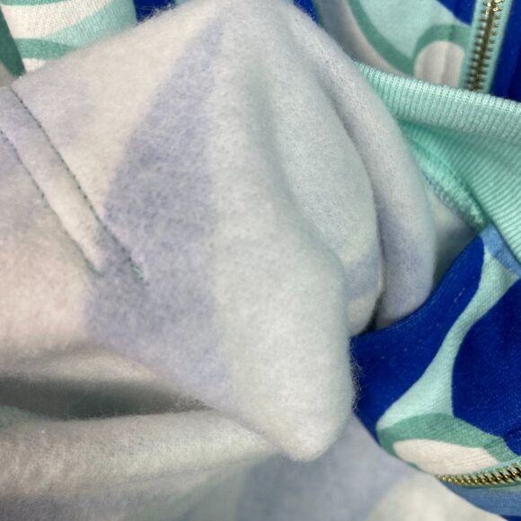 Hill House The Allie Zip Up Hoodie Fleece Jacket Ocean Kaleidoscope M - Picture 7 of 11